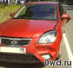 Битый автомобиль Kia Rio