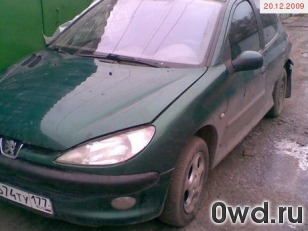 Битый автомобиль Peugeot 206