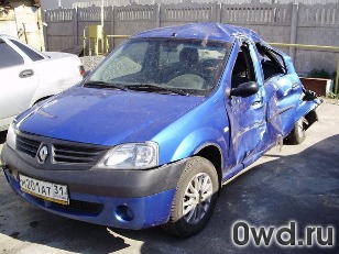 Битый автомобиль Renault Logan