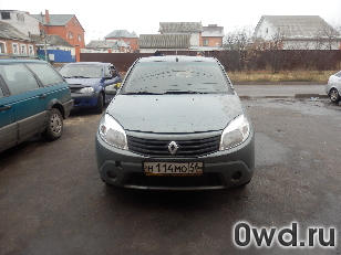 Битый автомобиль Renault Sandero