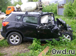 Битый автомобиль Nissan Qashqai