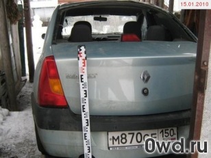 Битый автомобиль Renault Logan