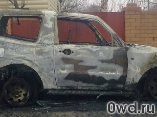 Битый автомобиль Mitsubishi Pajero