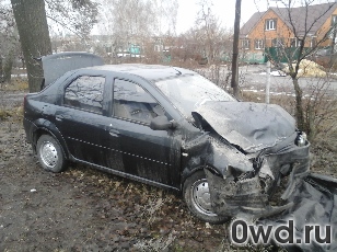 Битый автомобиль Renault Logan