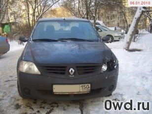Битый автомобиль Renault Logan