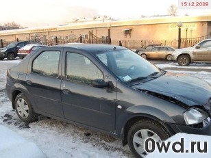 Битый автомобиль Renault Logan