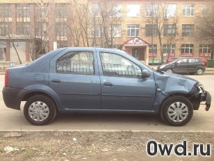 Битый автомобиль Renault Logan