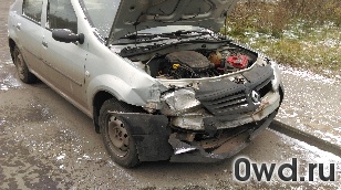 Битый автомобиль Renault Logan