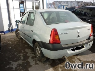 Битый автомобиль Renault Logan